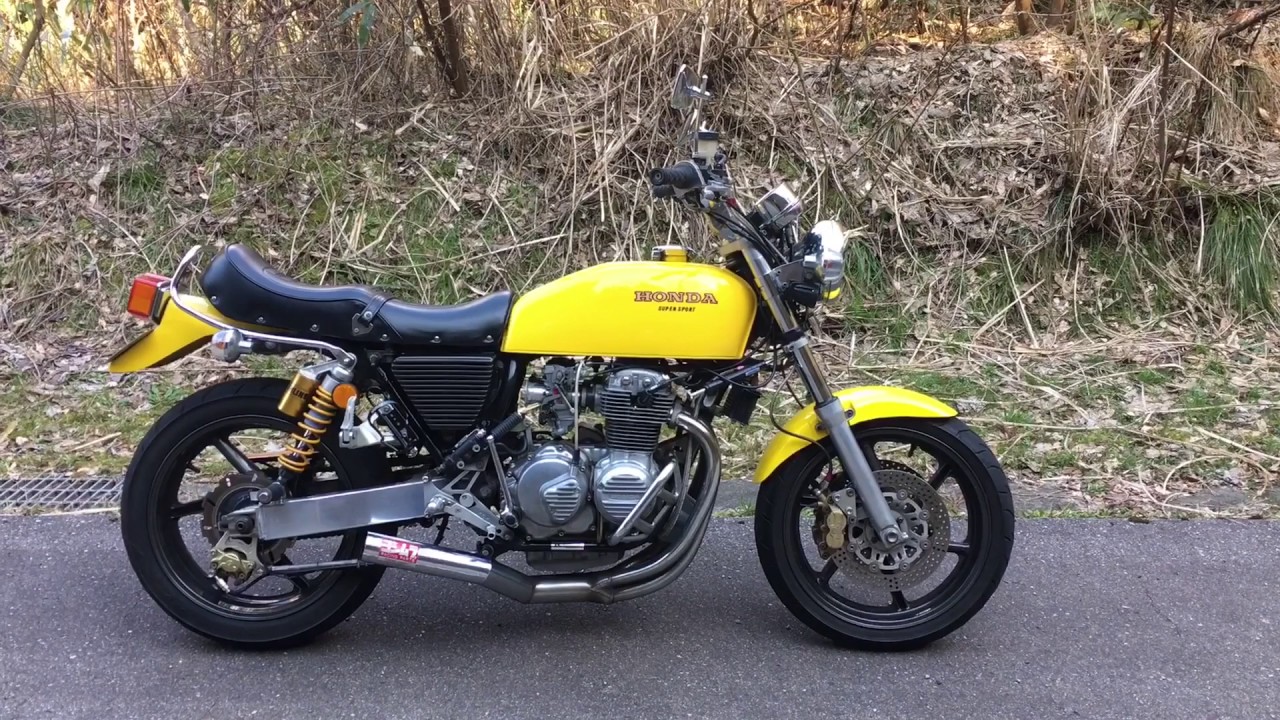 CB400F 伝説の手曲げショート管 直管サウンドでトンネル通過