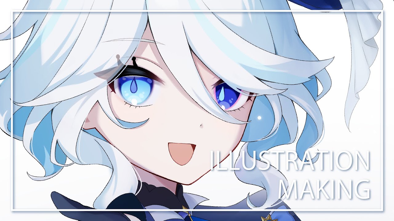 原神】フリーナ描いてみた【イラストメイキング】 - YouTube