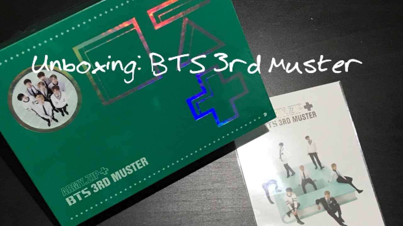 UNBOXING | BTS 3RD MUSTER - ARMY ZIP+ [DVD] - YouTube