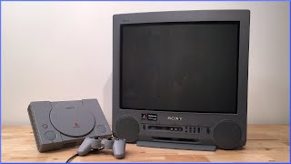 Official Sony PlayStation 1 Trinitron TV KV-21SP1 [Update] - YouTube