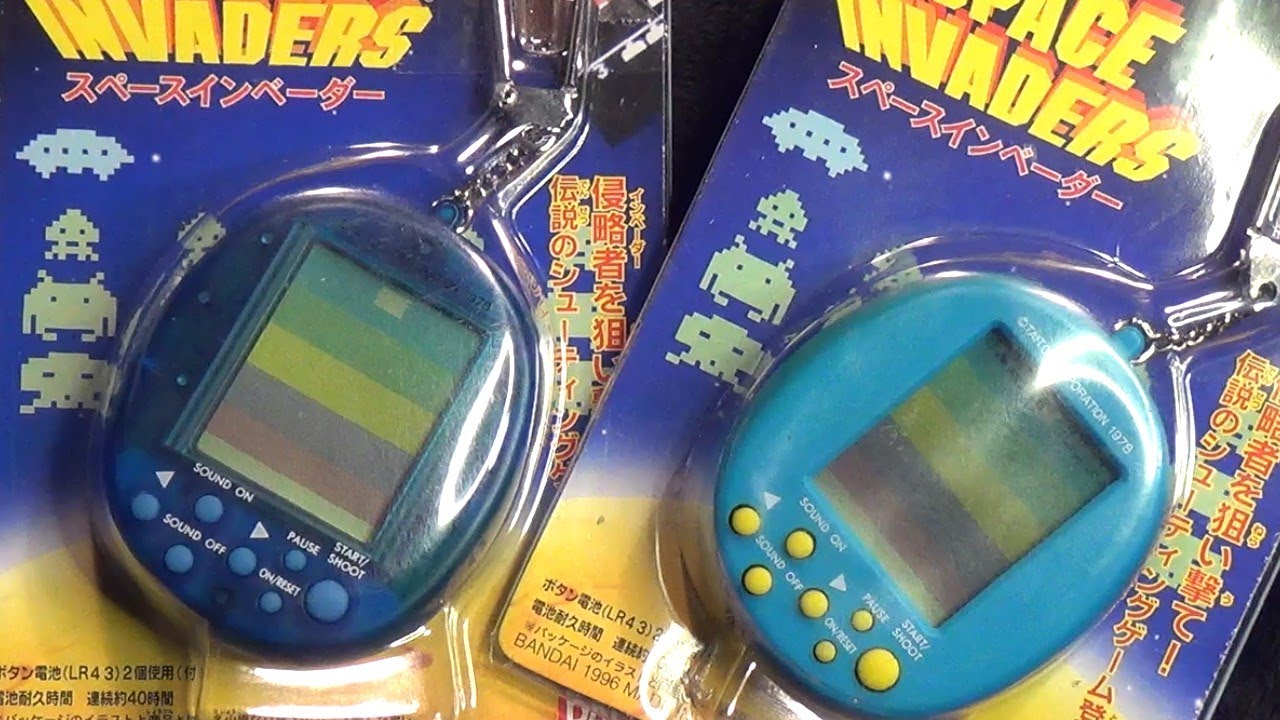 レトロ ミニゲーム】バンダイ マメゲーム スペースインベーダー キー