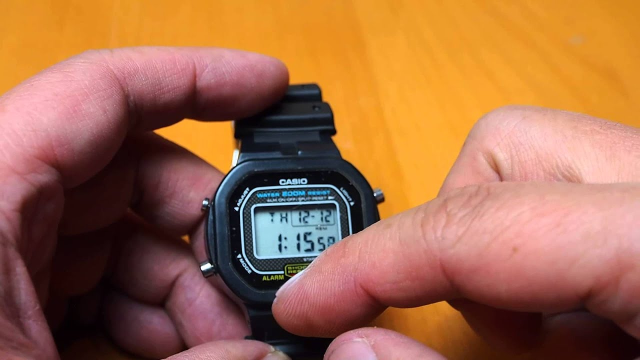 Casio G-Shock DW-5300 naked watch with no Bezel - YouTube