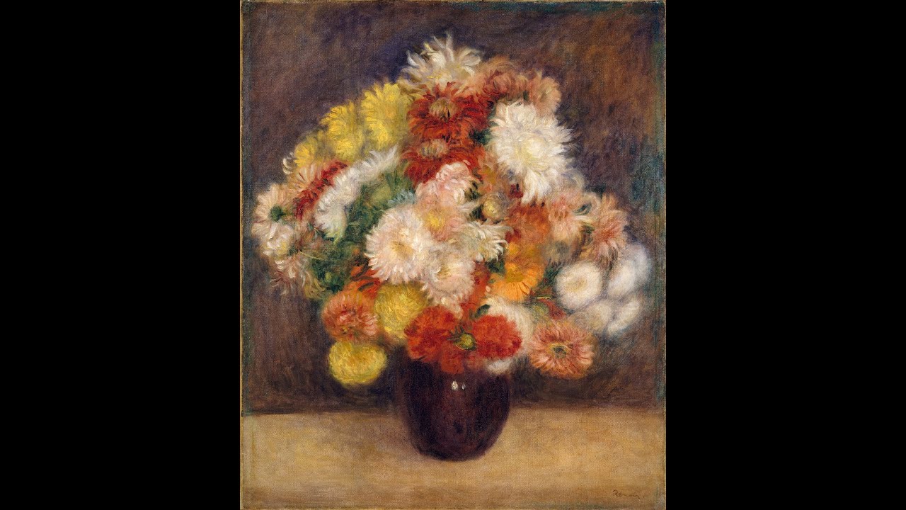 菊の花束】ルノワール‐メトロポリタン美術館所蔵