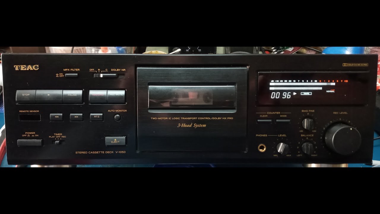 TEAC V-1050 3 Heads Cassette Deck - YouTube