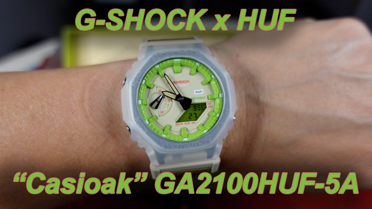 G-SHOCK x HUF Casioak Collaboration - GA2100HUF-5A - First