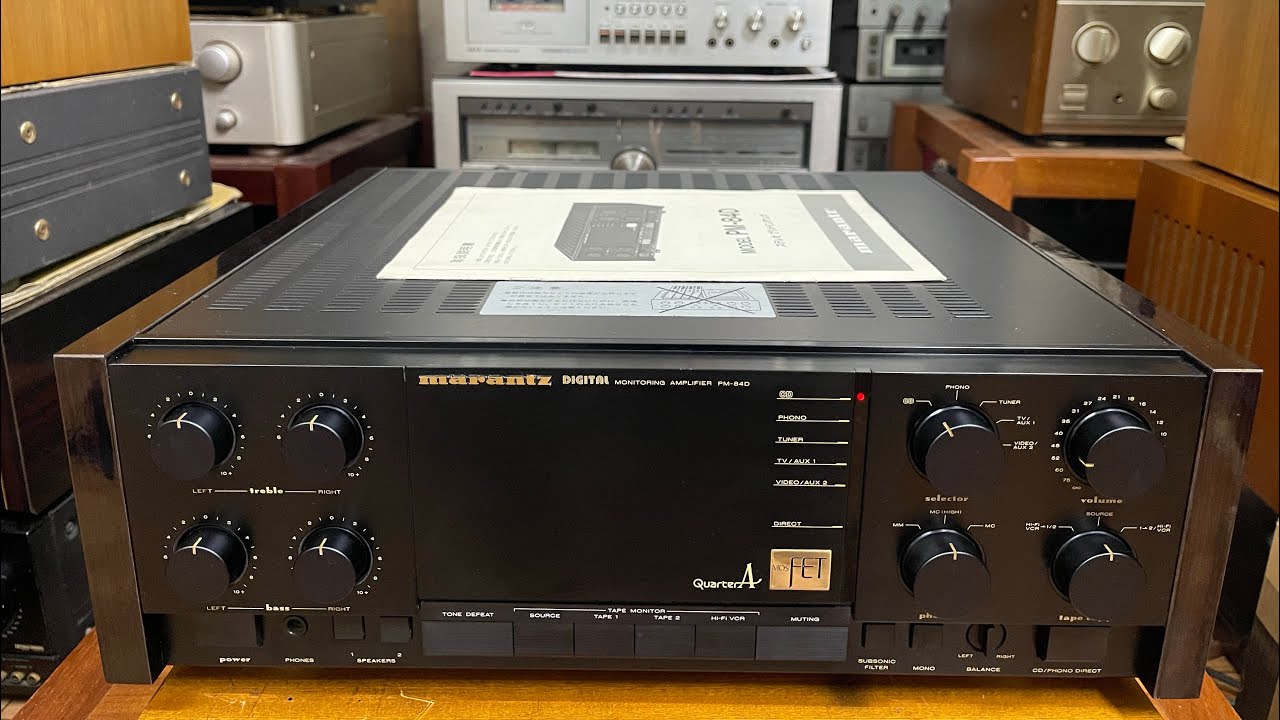 Marantz Pm-84D Amplifier, original, excellent quality - YouTube