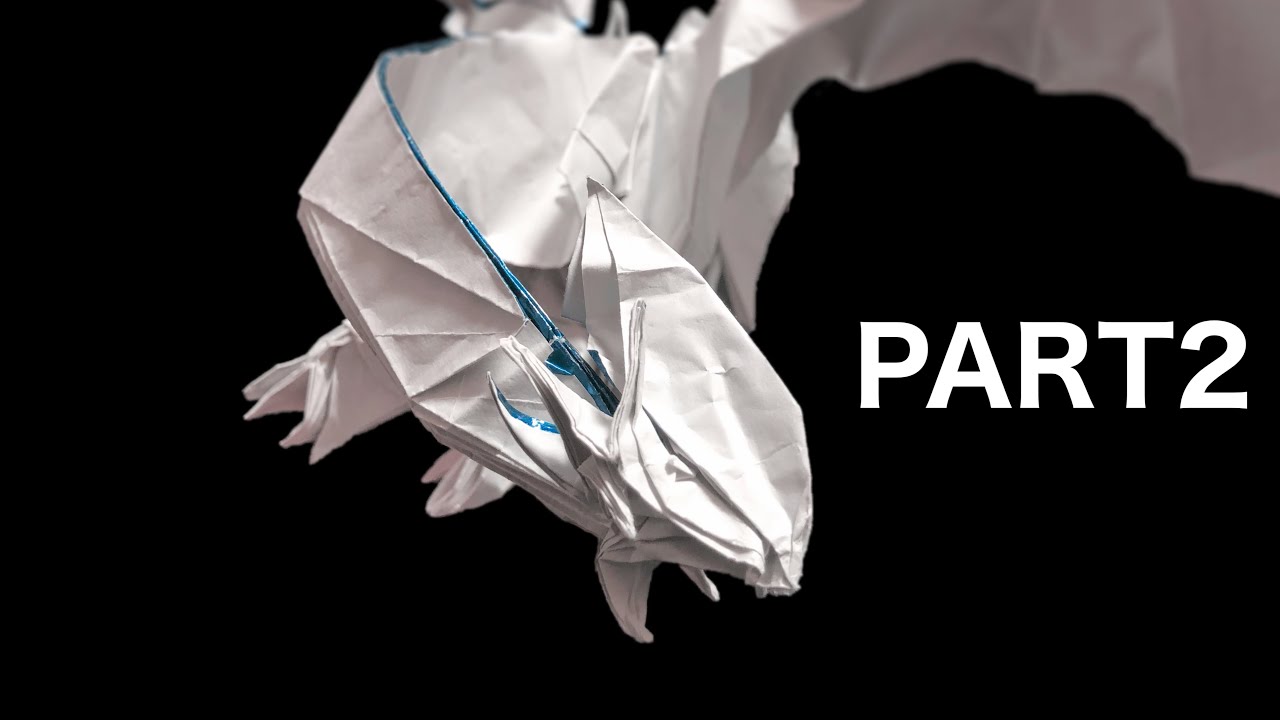 折り紙】ホワイトドラゴン② White Dragon PART2 - YouTube