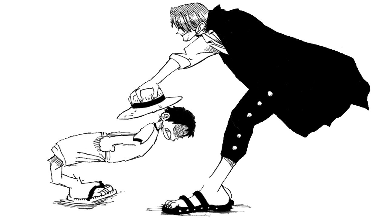 A game where you become Shanks and put a hat on Luffy - YouTube