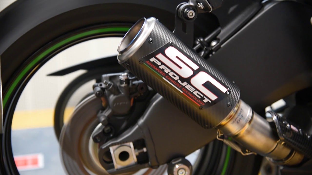 SC-Project CR-T Exhaust for Kawaski Ninja ZX-6R (Racing) - YouTube