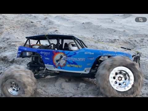 Wltoys 10428 first run w/ upgrades sand and trails 1/10 4x4 off