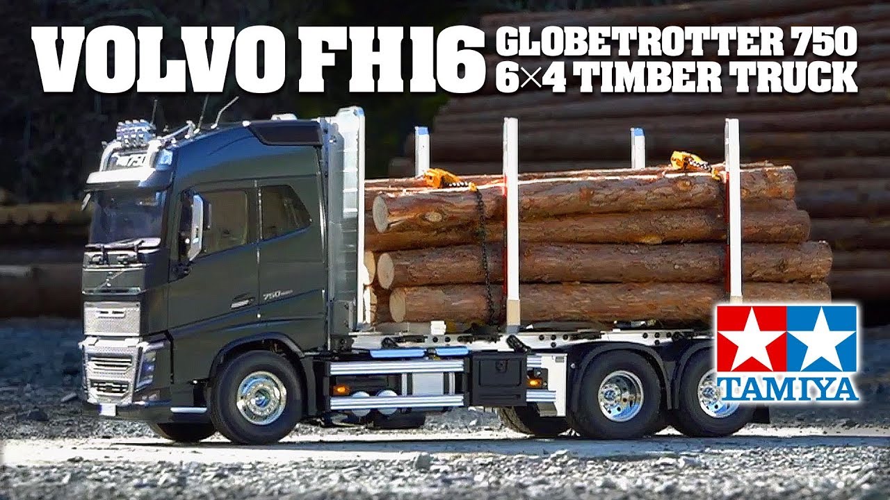 TAMIYA 1/14 R/C VOLVO FH16 GLOBETROTTER 750 6x4 TIMBER TRUCK