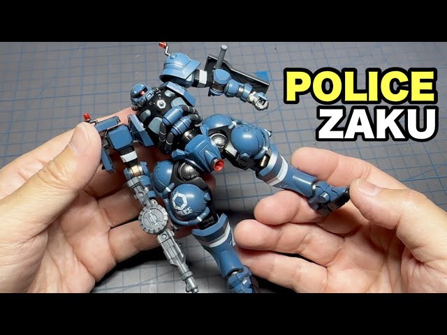 ガンプラ】軍警ザク全塗装にて完成！ - YouTube