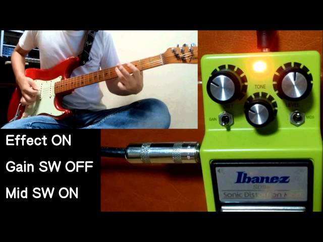 Ibanez Sonic Distortion Mod SD9M Test - YouTube