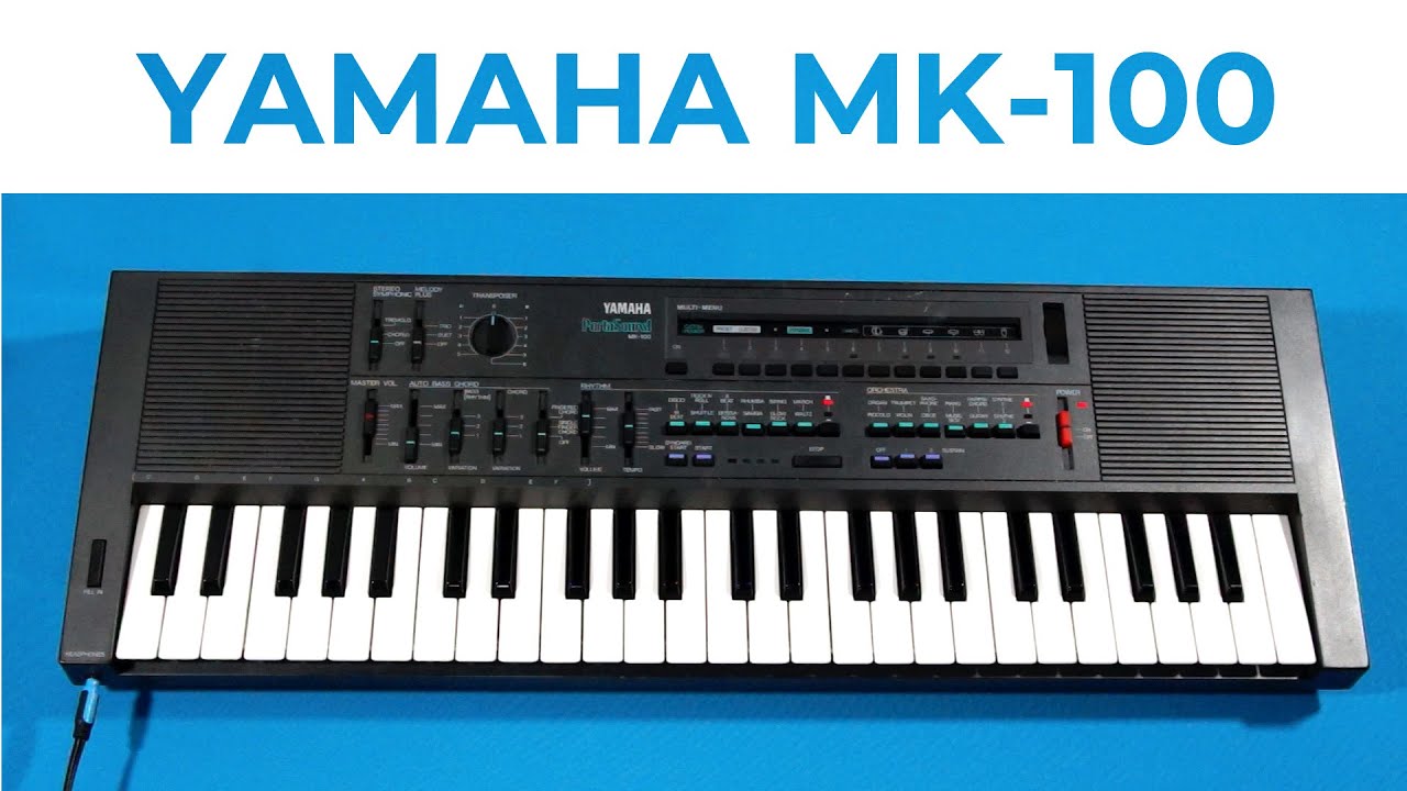 Yamaha MK-100 - rare pre-FM Portasound synth - YouTube