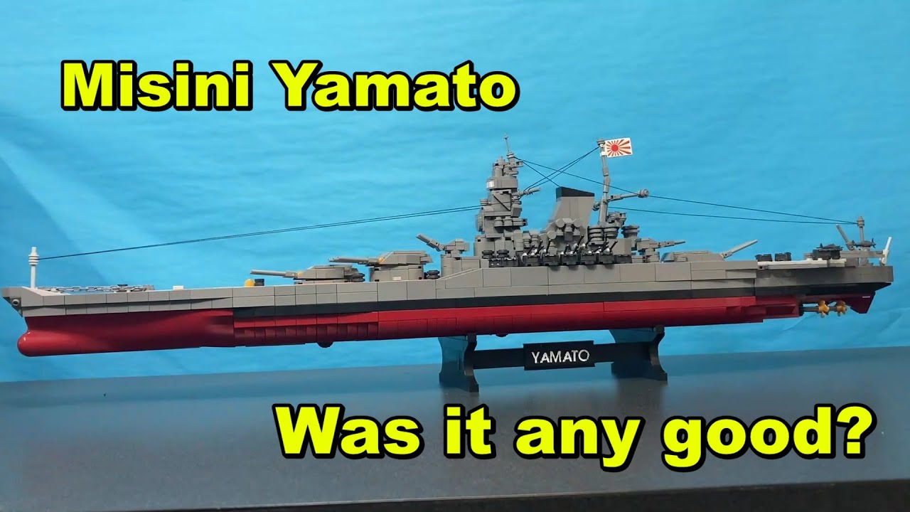 Misini Yamato Brick-based Battleship review, 1:300 - YouTube