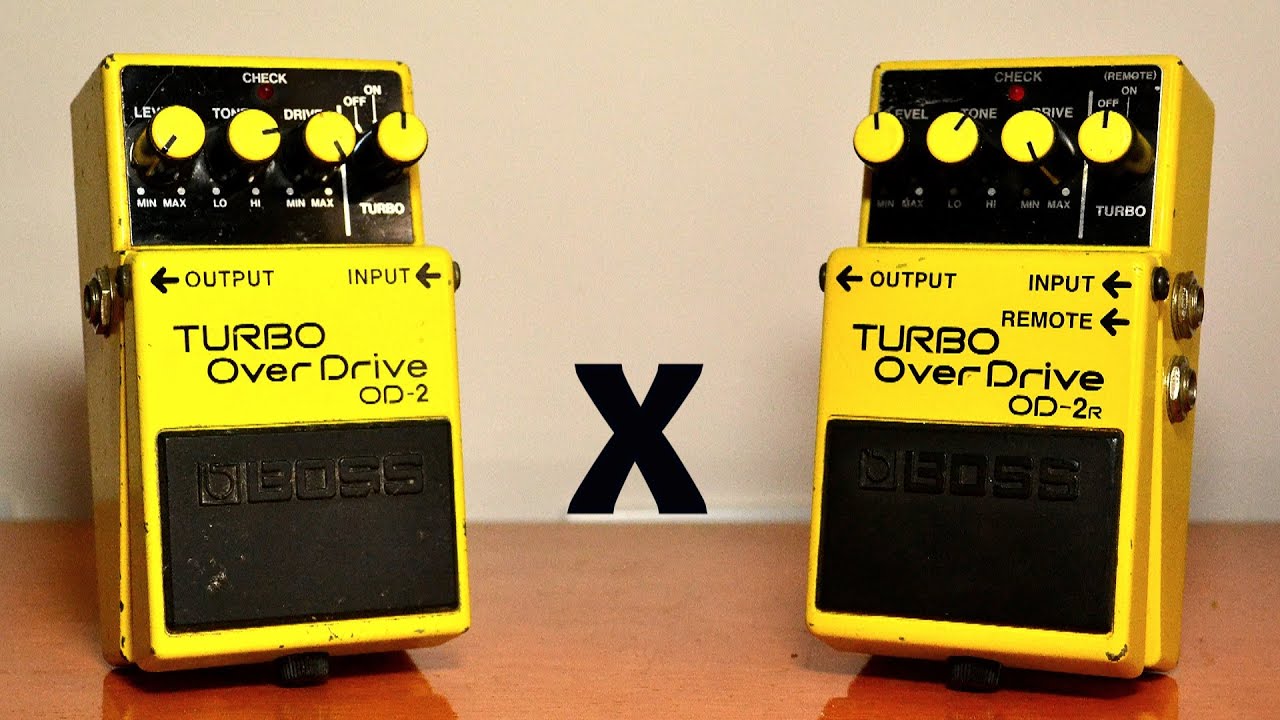 Boss Turbo Overdrive OD-2 x Boss Turbo Overdrive OD-2r - YouTube