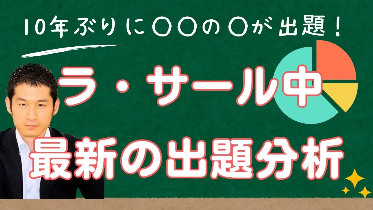 ラ・サール中（鹿児島）・最新の入試出題分析】 数千人が受講中の受験