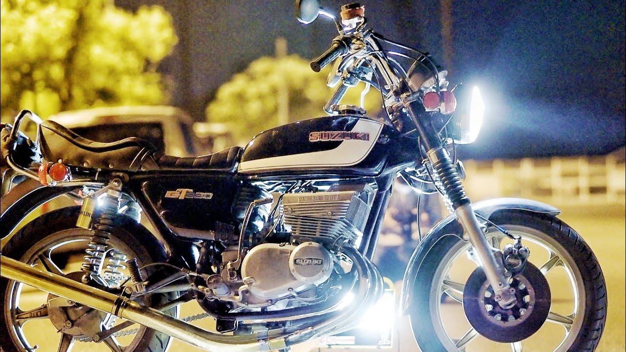 真鍮チャンバー音❗ SUZUKI GT380 nori KH250撮影会(^_^)v - YouTube