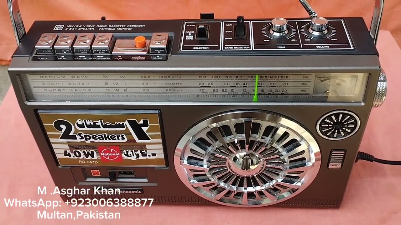 Tape Recorder National Panasonic RQ 547 D - YouTube