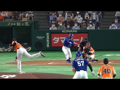 高橋周平 今季初ホームラン 2022年5月14日東京ドーム 中日ドラゴンズ