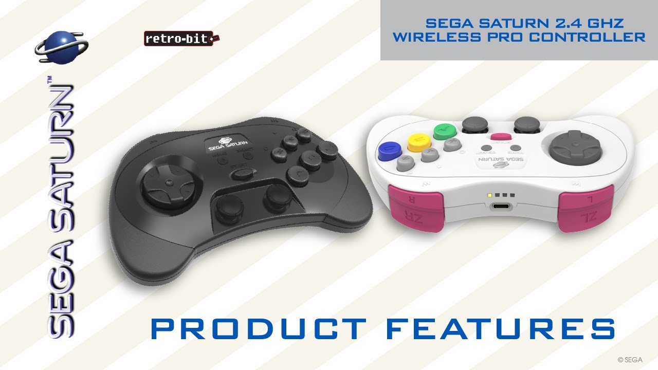 セガ公認PC/Switch用「SEGA Saturn 2.4GHz Wireless Pro Controller