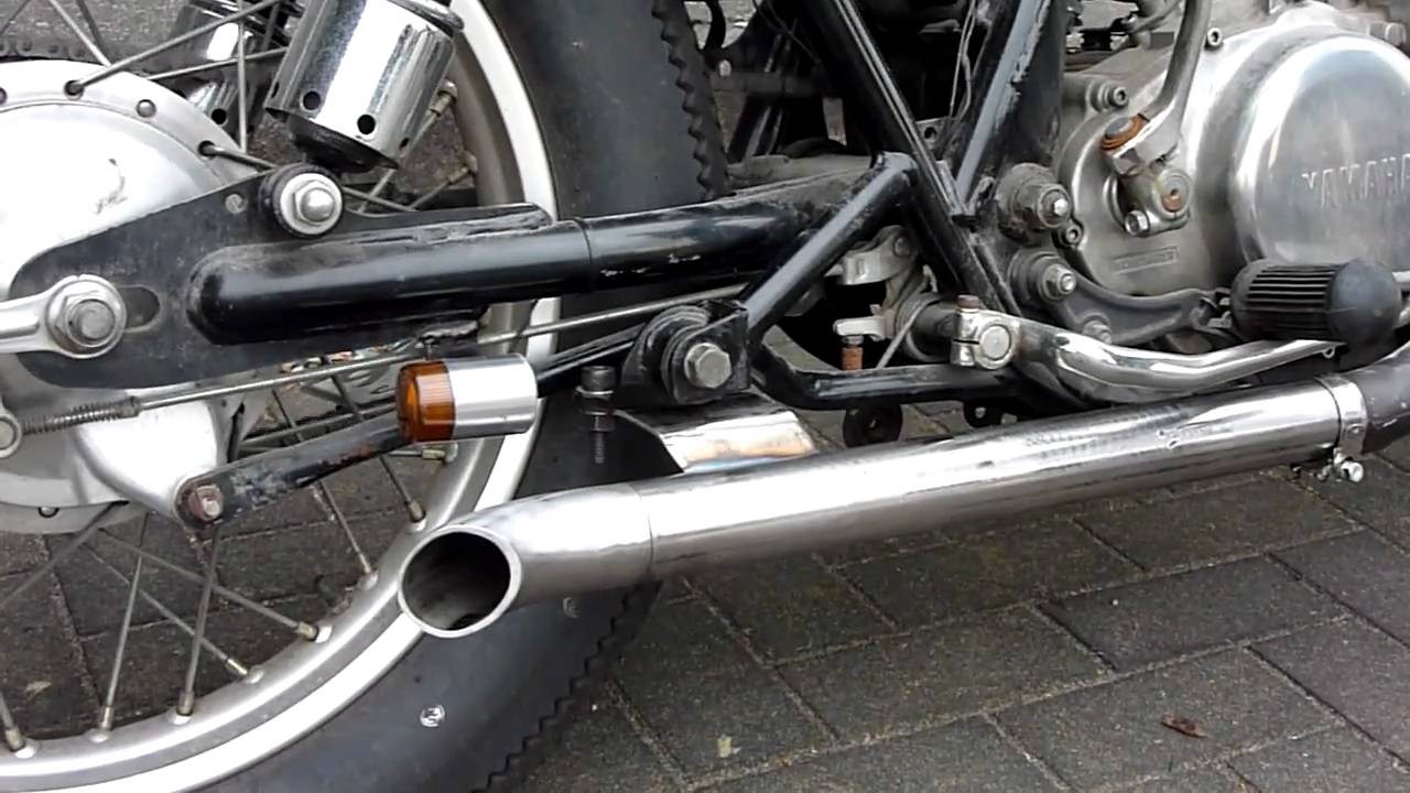 AN-BU(アンブ）オリジナルSR400/500用ターンアウトマフラー - YouTube