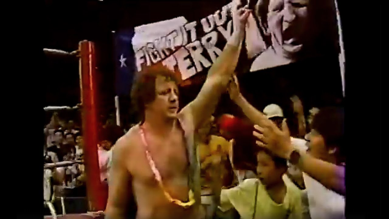 1983年】涙、絶叫…テリー・ファンク引退試合in蔵前国技館。試合前の