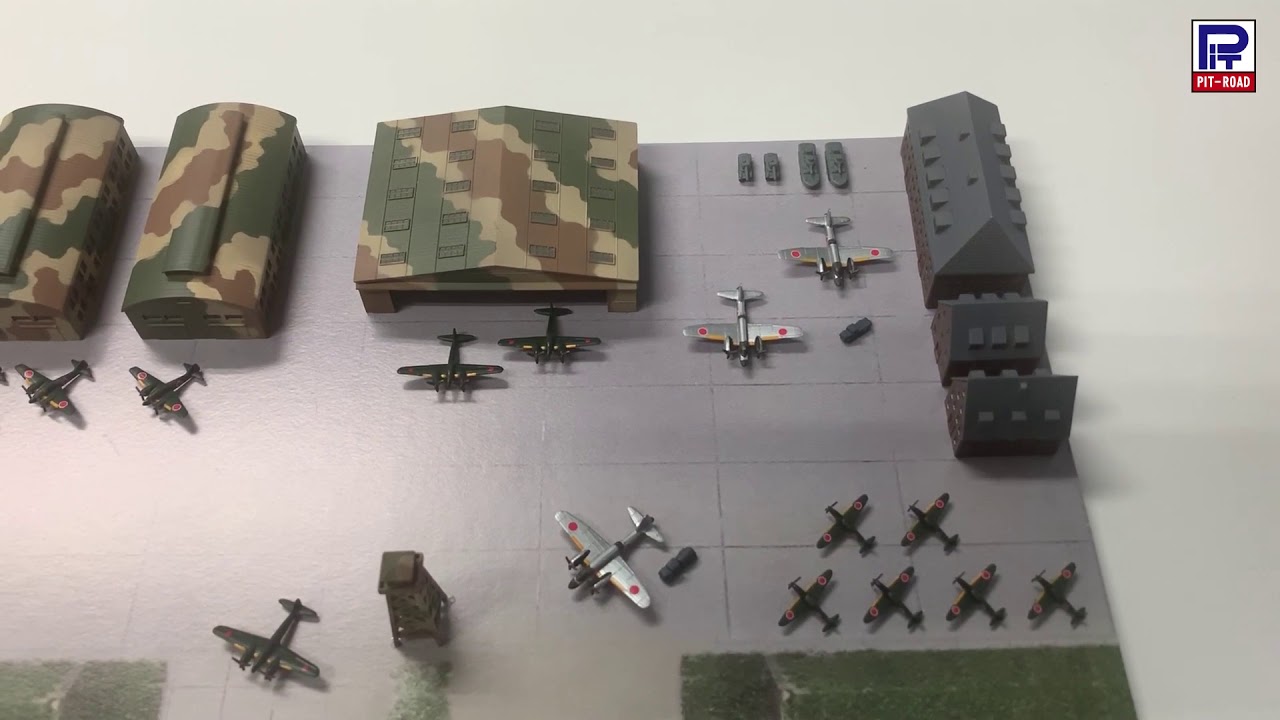製品紹介】SPS02 1/700 日本海軍航空隊基地 - YouTube