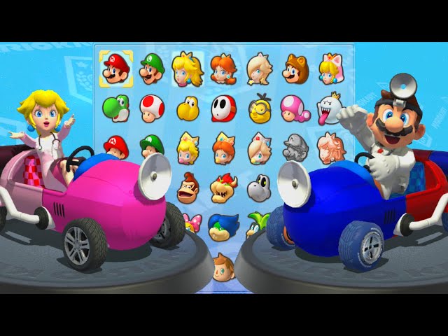 マリオカート8デラックス】ピーチとマリオ(ドクタースタイル)で