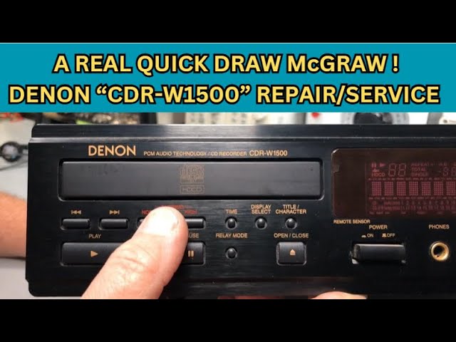 Denon CDR-W1500 CD Player Recorder - Full Service - YouTube