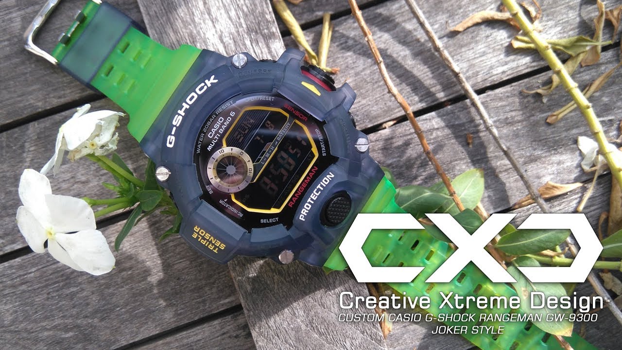 custom CASIO G SHOCK GW 9400 RANGEMAN JOKER style - YouTube