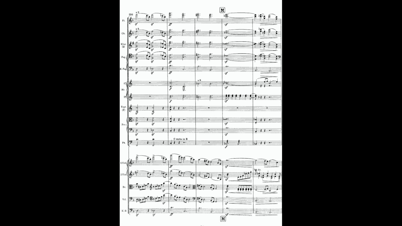 Brahms - Symphony No. 3 (Score) - YouTube