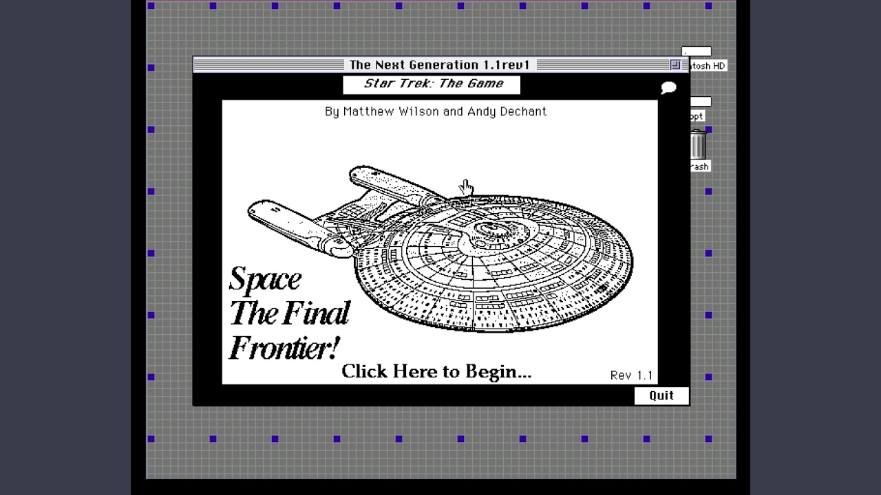 026] Classic Mac: a HyperCard ST: TNG game! - YouTube