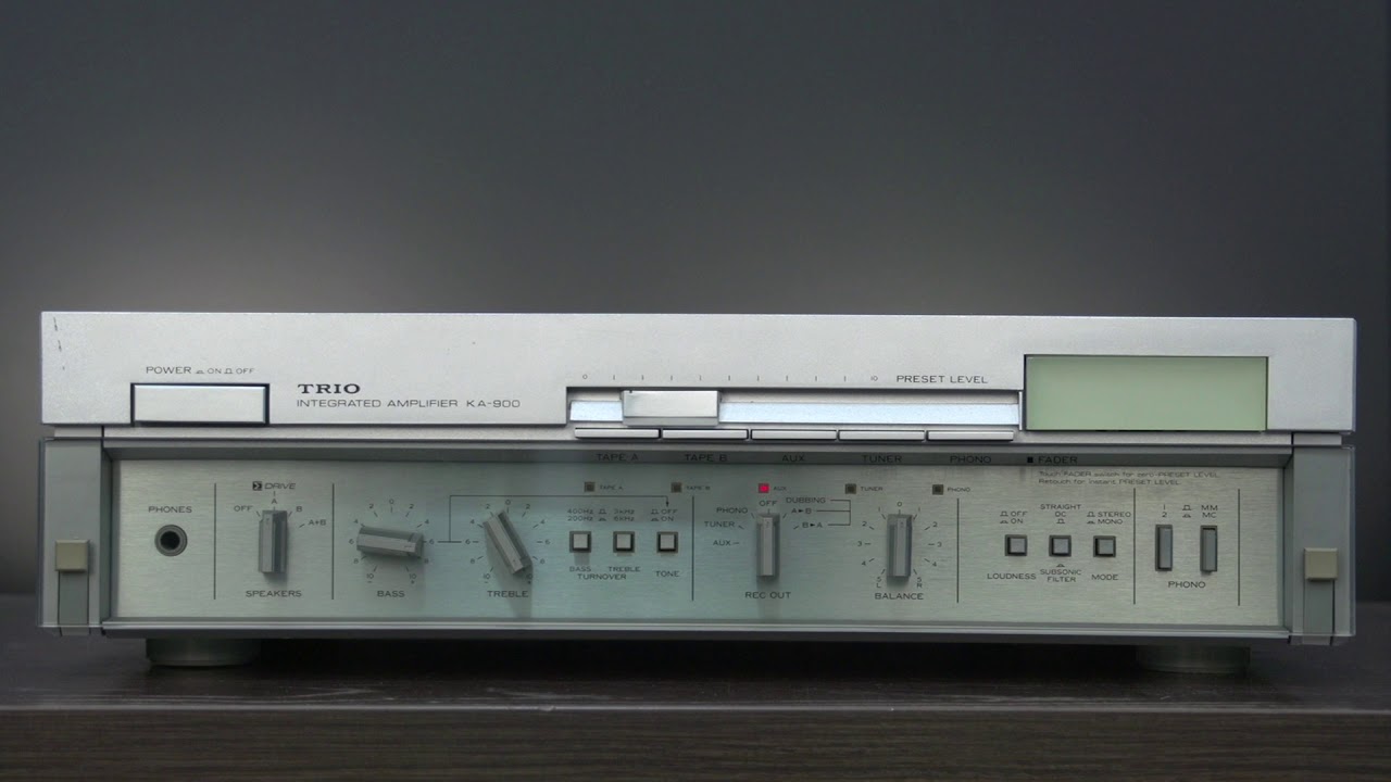 TRIO KA-900 ￥79,800(1980年頃) - YouTube