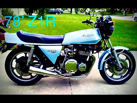 1978 Kawasaki Z1R KZ1000-D1 78'Z1R first start-up Vance & Hines 4