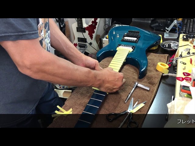 FERNANDES REVOLVER FR-75 メンテナンスとピックアップ交換② - YouTube