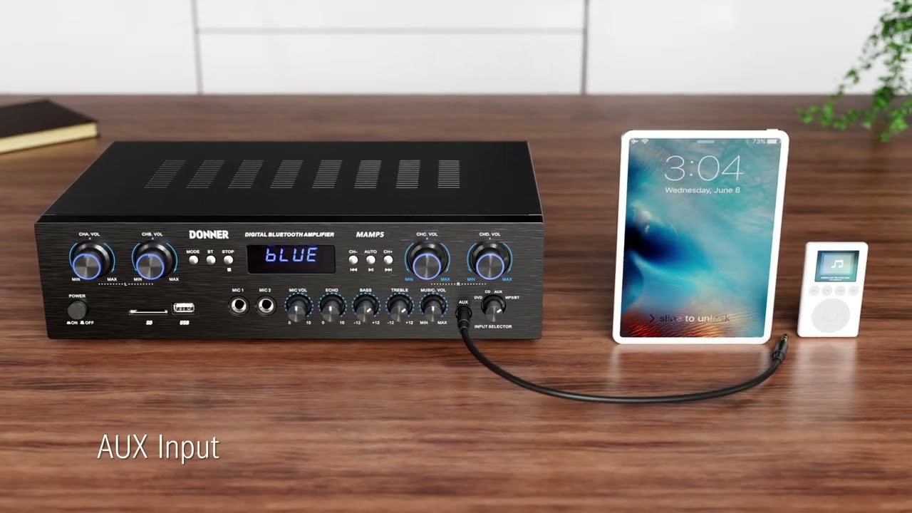 MAMP5 Bluetooth5.0 440W出力パワーアンプホームユースオーディオ