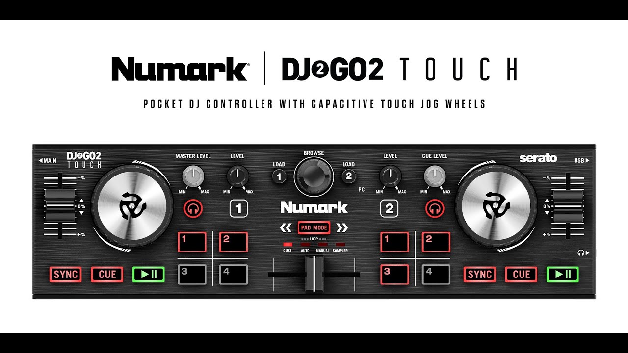 Numark DJ2GO2 Touch Pocket DJ Controller for Serato | Guitar Center
