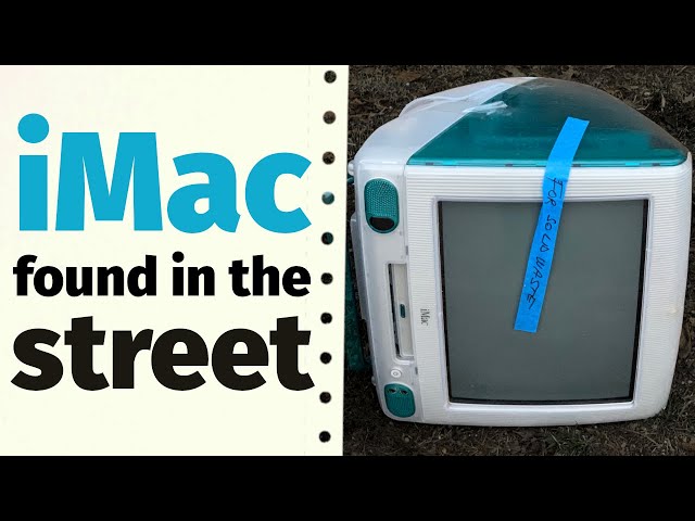 Someone trashed this Bondi Blue iMac G3 can I fix it? - YouTube