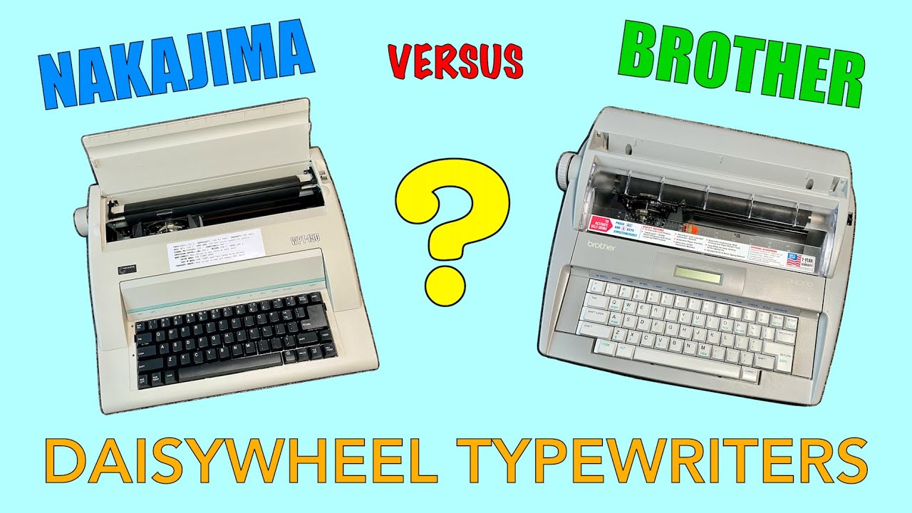 Brother SX-4000 or Nakajima WPT-150? - YouTube