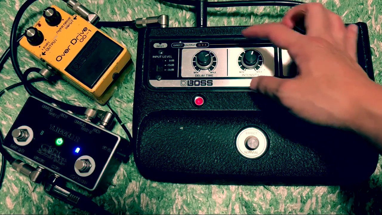 BOSS DM-1 & OD-1 78年製 RD3403 - DEMO ‪@efmaniac111‬ - YouTube