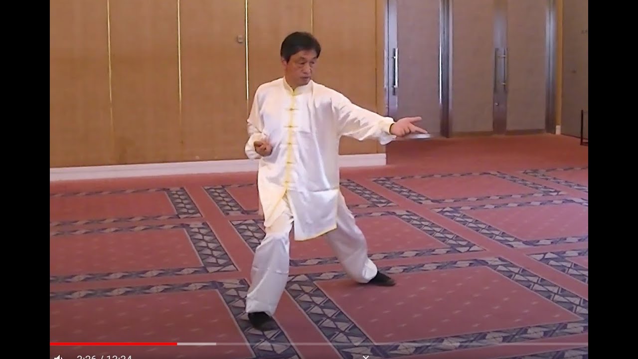 本場の太極拳 陳式心意混元太極拳24式 前面・背面 - YouTube