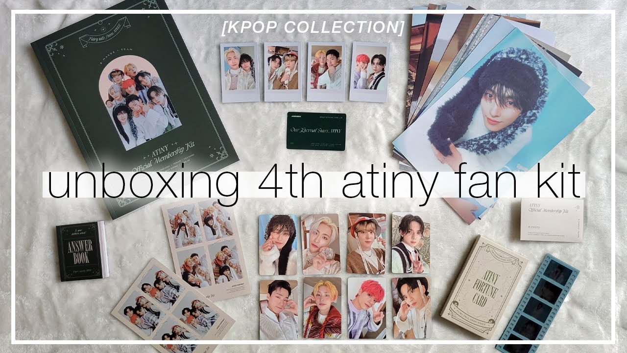 Unboxing My ATEEZ 4th Official Membership Atiny Kit - YouTube