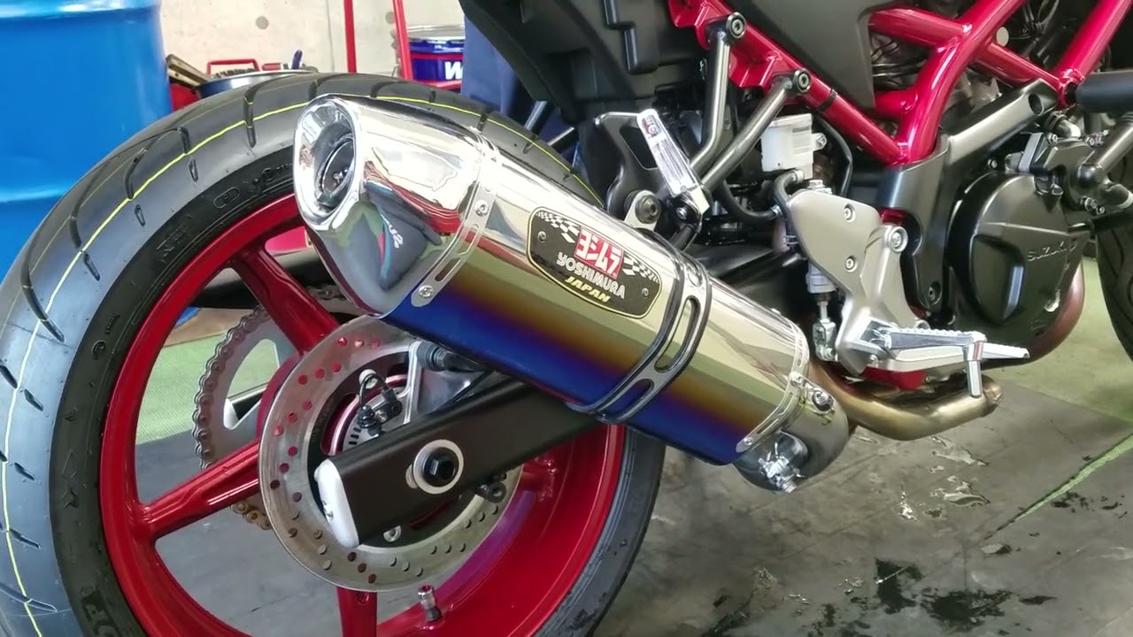 SV650、ヨシムラ製「R-77Jサイクロン」お取り付け！のお話。 - 日刊