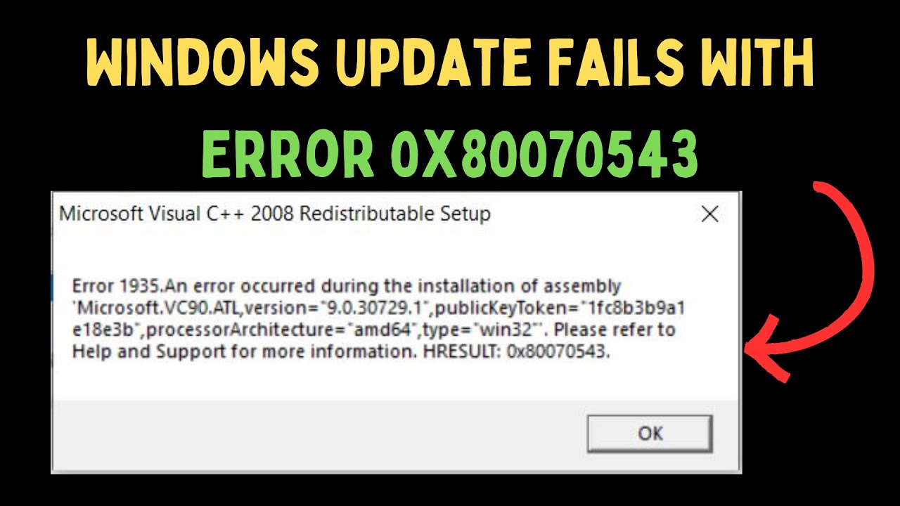 How to Fix Windows Update Error 0x80070543 on Windows 11 - YouTube