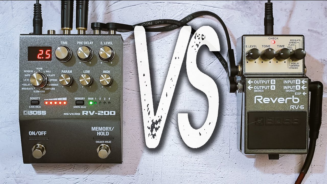 BOSS RV-6 Reverb VS BOSS RV-200 // Comparison [NO TALK / ONLY