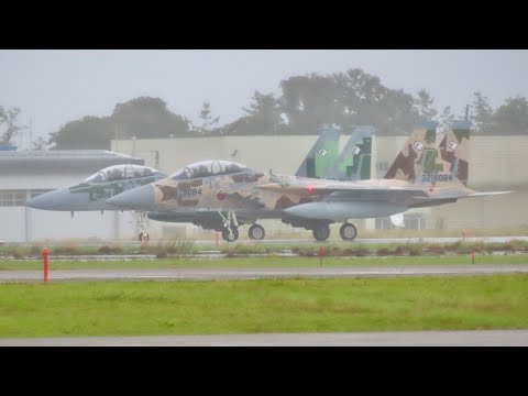 雨の中アグレッサーが飛んだ！】飛行教導群（アグレッサー） F-15DJ 32