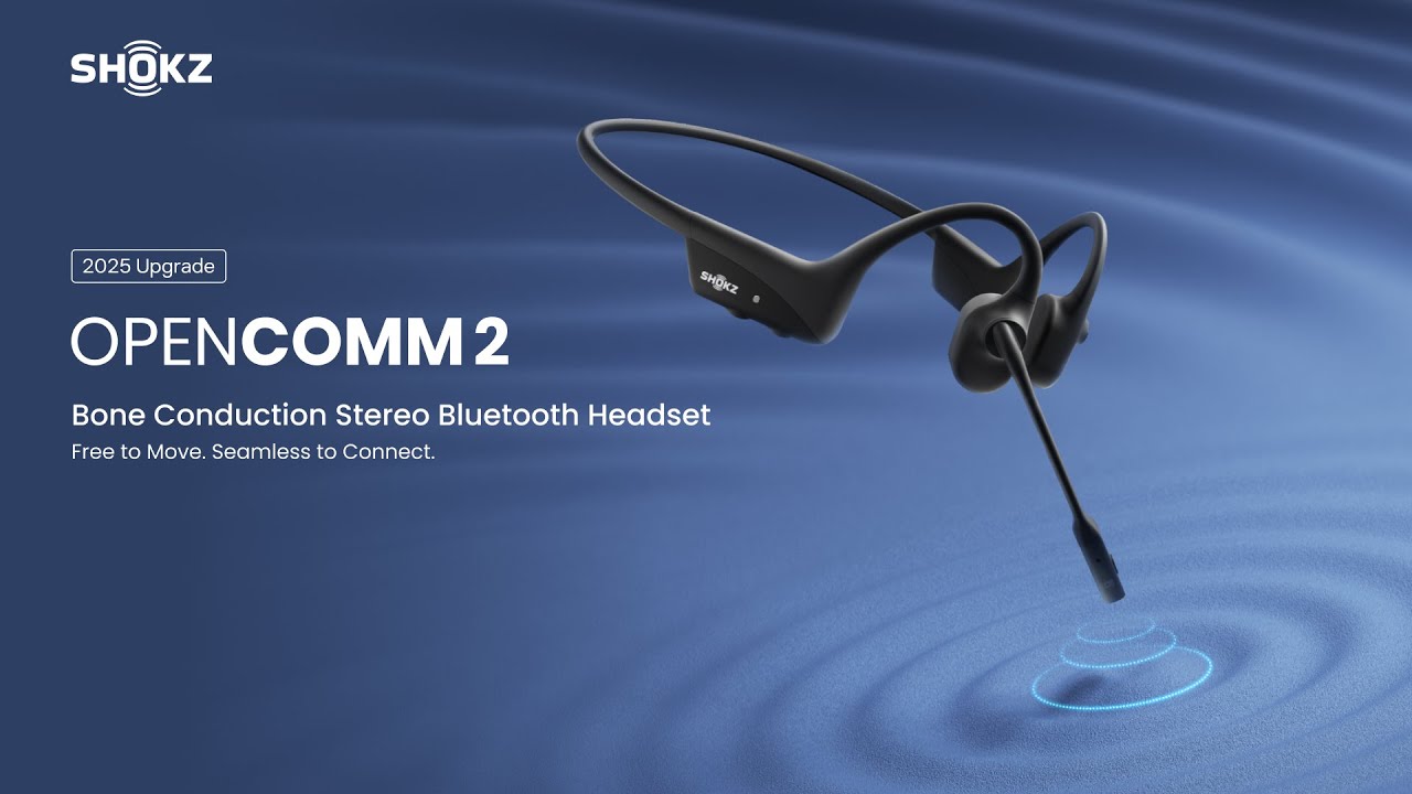 OpenComm2 2025 upgrade Bone Conduction Stereo Bluetooth Headset