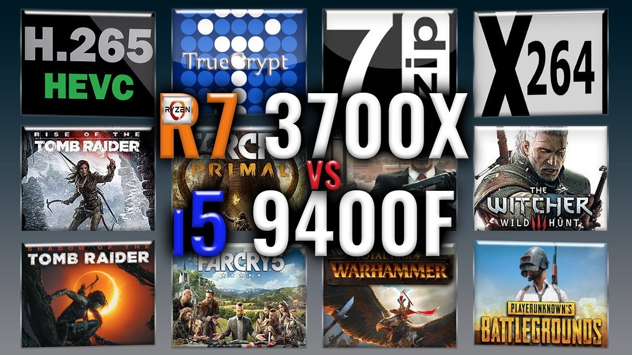 Ryzen 7 3700X vs i5 9400F Benchmarks | Test Review | Comparison