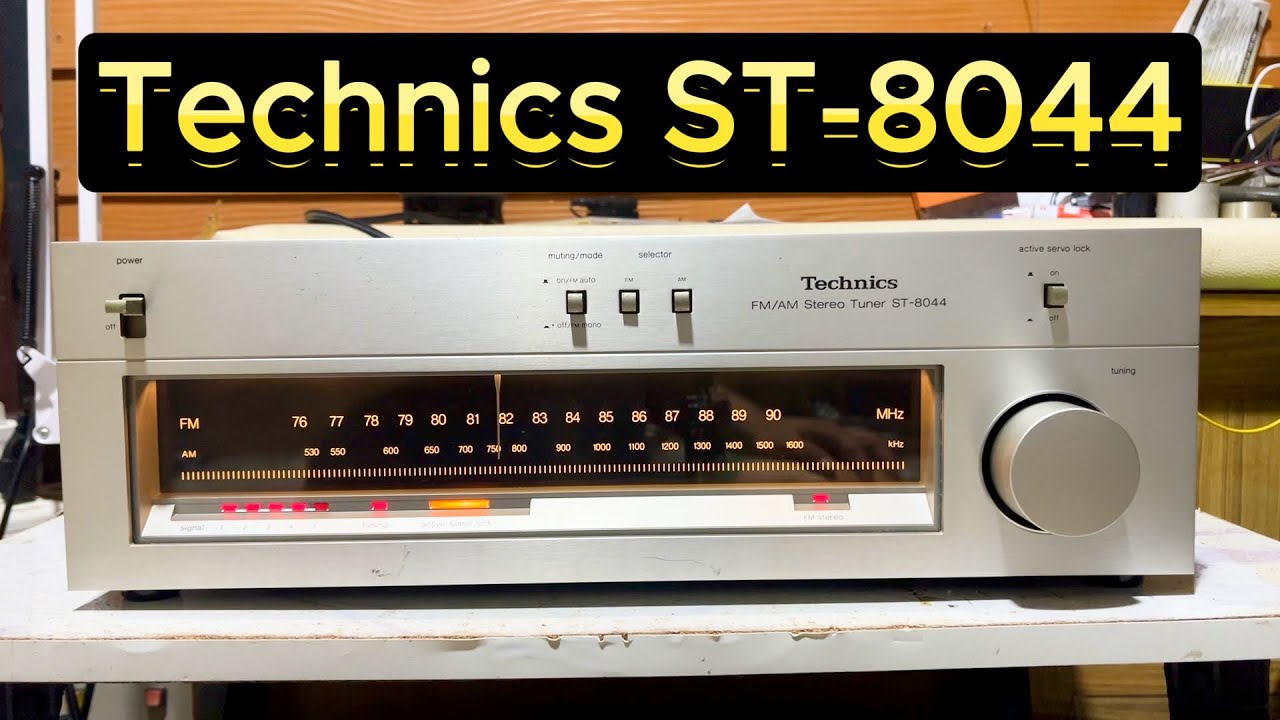 Technics ST-8044 mute radio tuner, clear reception, beautiful